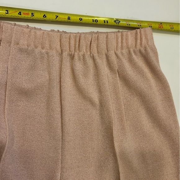 Vintage San Remo 4 Piece Pink Knit Pant Suit Cardigan Pant Skirt Tank Size XL - Picture 13 of 15